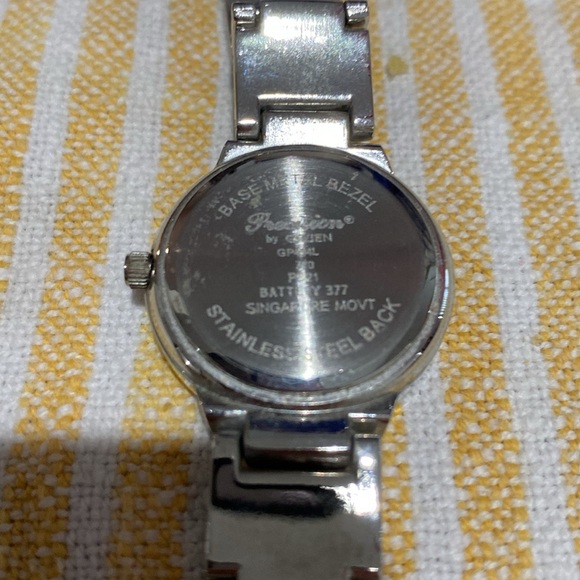 Gruen watch (Precision) with champagne color face and sapphire blue hands. EC - Picture 6 of 12